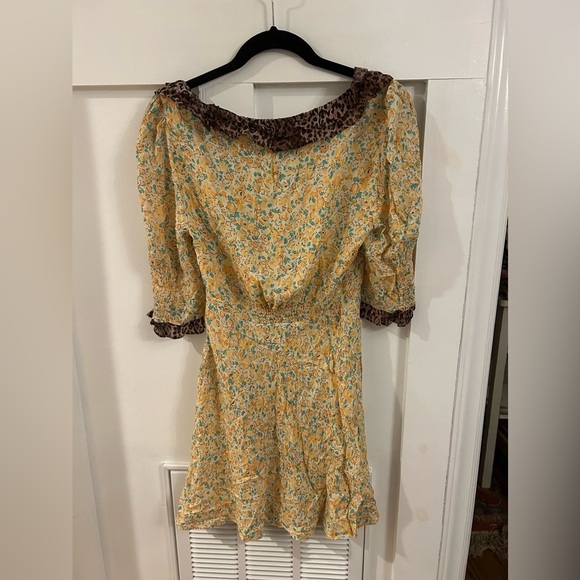 Rixo Marcele Floral leopard contrast dress size XS - Picture 7 of 9